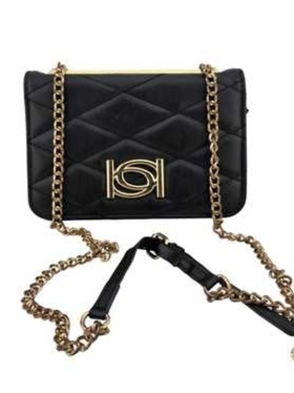 Bebe Abigail Black Diamond Quilted Bag